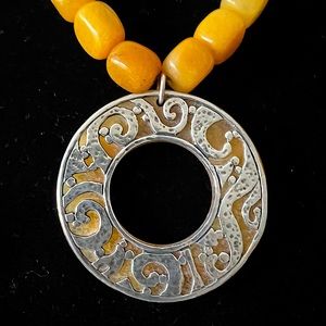 Silpada Yellow Jasper Necklace